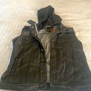 Short Sleeve Black Jean Jacket